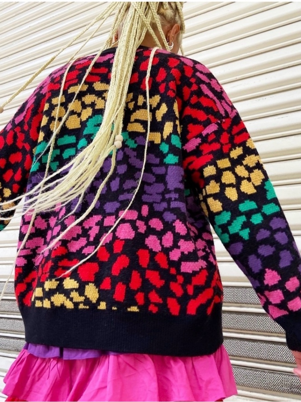 FARM Rio Rainbow Leopards Cardigan - Picture 2 of 7